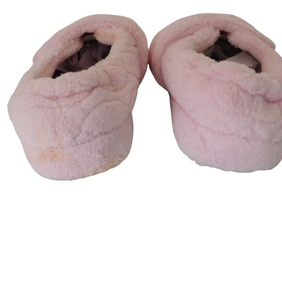 New Women's Adjustable Wrap Slippers Terry Cloth Memory Foam Size 8 Pink - Picture 4 of 7